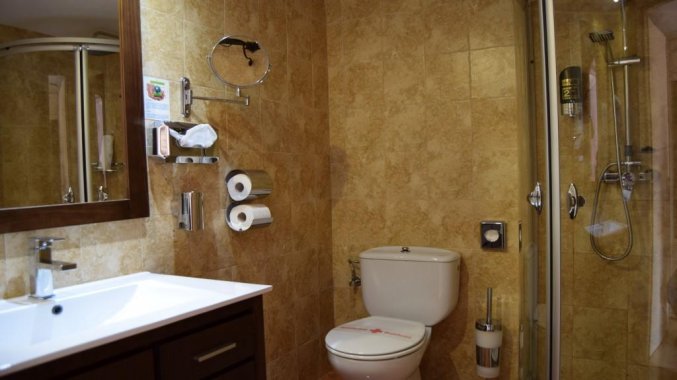 Badkamer van Hotel Sa Barrera