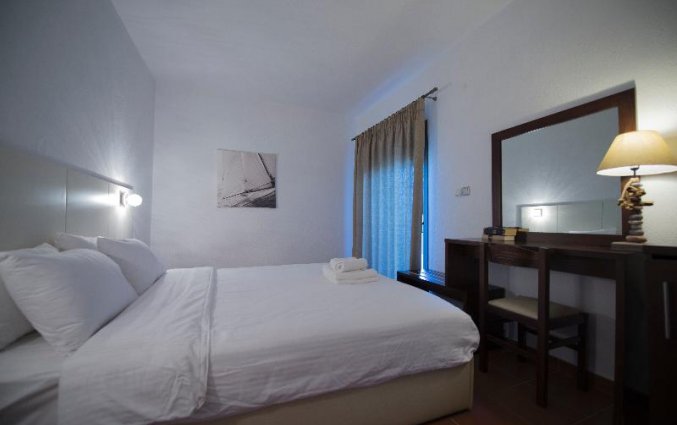 Tweepersoonskamer van Hotel Glavas Inn op Chalkidiki