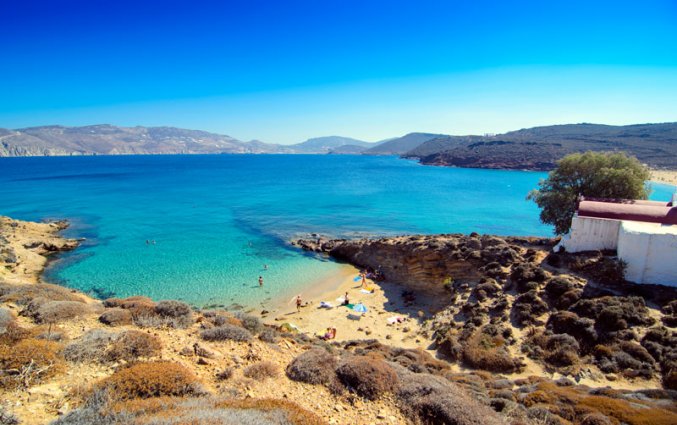 Mykonos - Uitzicht strand