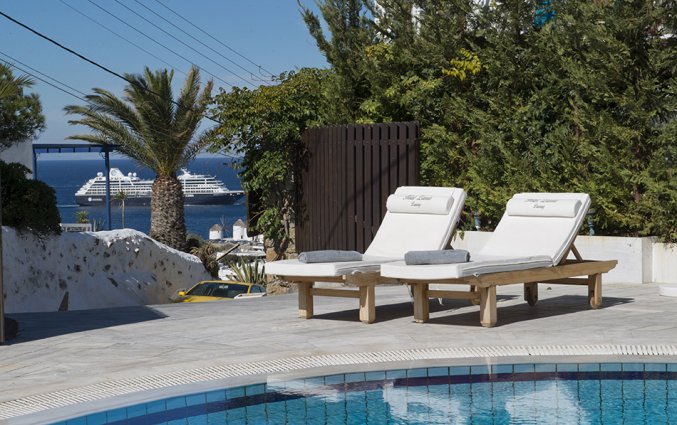 Buitenzwembad van Hotel Zannis op Mykonos