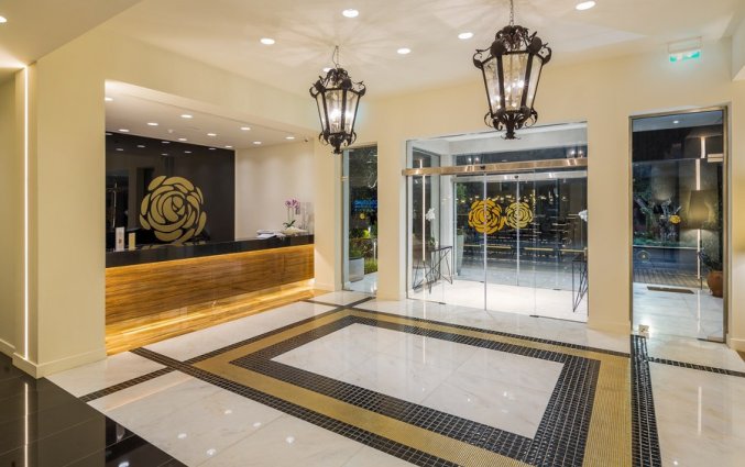 Receptie van Hotel Rodostamo op Corfu