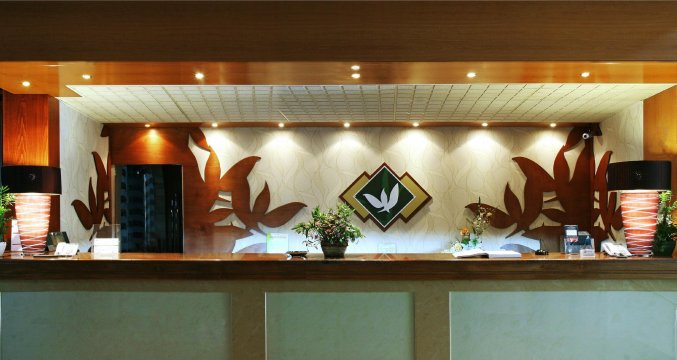 Receptie van Hotel Lydia op Rhodos