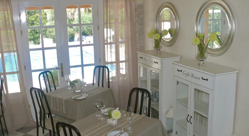 Eetzaal van Hotel Nefeli op Corfu