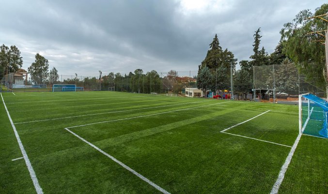Tennisbaan van Hotel Abetos del Maestre Escuela in Andalusie