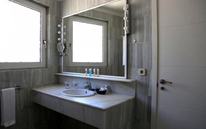 Badkamer in appartement van Appartementen Maryvent Beach op Fuerteventura