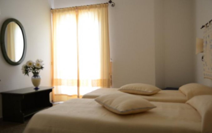 Tweepersoonskamer van Hotel Castello op Sardinië