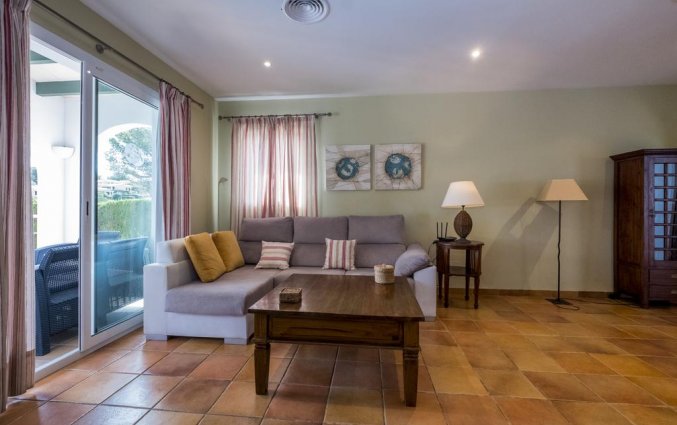 Woonkamer van een villa van Villa Finesse op Menorca