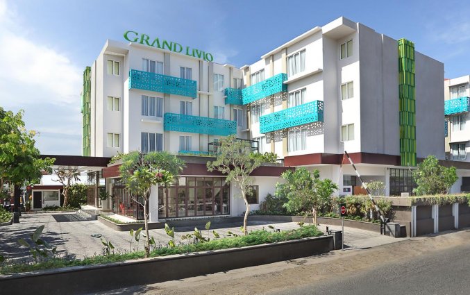 Gebouw van Hotel Grand Livio op Bali
