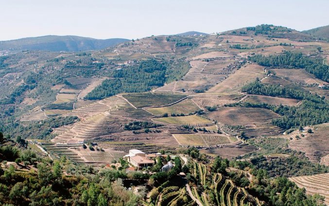 Uitzicht vanaf Hotel Rural da Quinta do Silval in Noord-Portugal