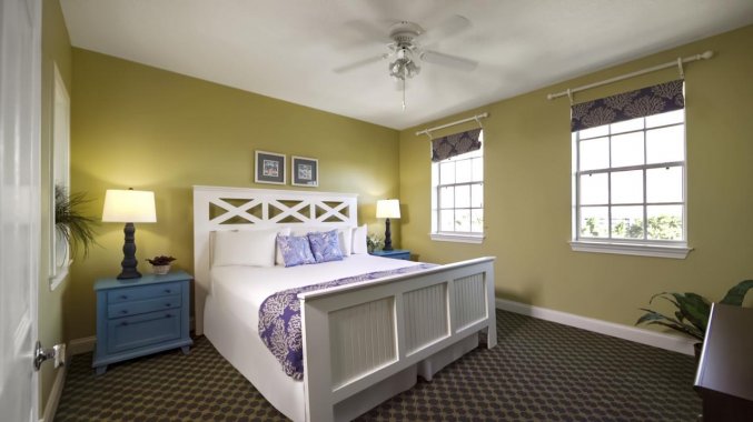 Tweepersoonskamer van resort Calypso Cay Villas