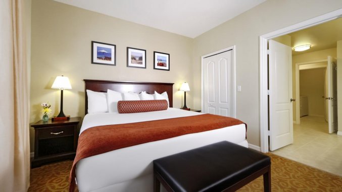 Tweepersoonskamer van resort Calypso Cay Villas