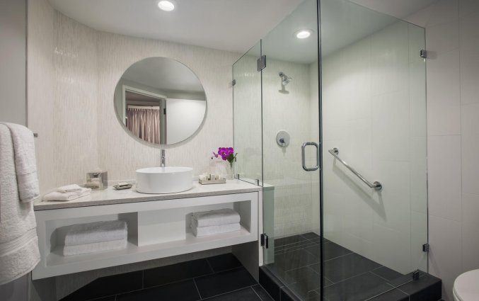 Badkamer van een tweepersoonskamer van Resort B and Spa Lake Buena Vista in Orlando