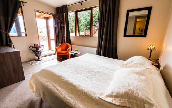 Tweepersoonskamer van Hotel Kriunes op IJsland