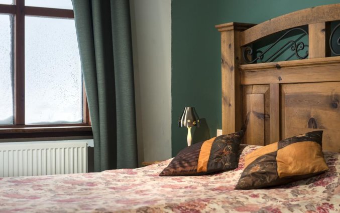 Tweepersoonskamer van Hotel Kriunes op IJsland