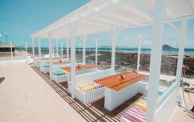 Terras van appartementen Punta Elena Beach in Fuerteventura
