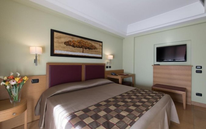 Tweepersoonskamer van Hotel Artemis op Sicilie