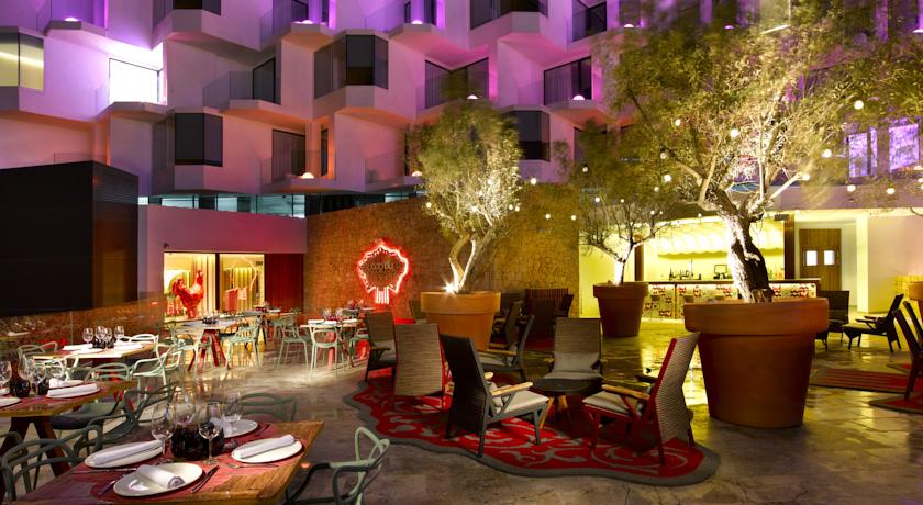 Restaurant van Hotel Hardrock op Ibiza