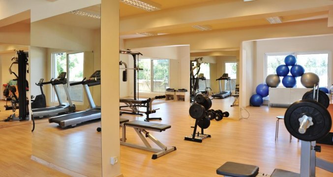 Fitnessruimte van Hotel Olive Garden op Rhodos