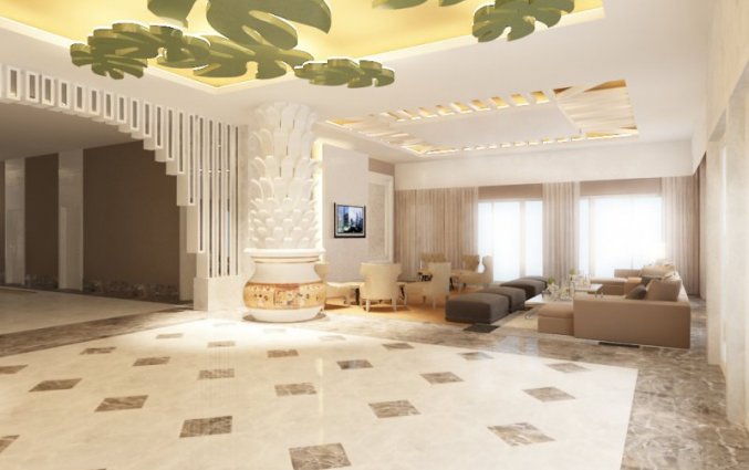 Lobby van Hotel Palm World in Side