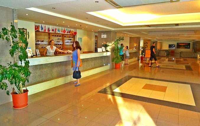 Lobby van Aparthotel Filerimos Village op Rhodos