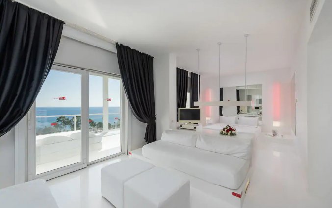 Slaapkamer van Hotel Su & Aqualand in Antalya