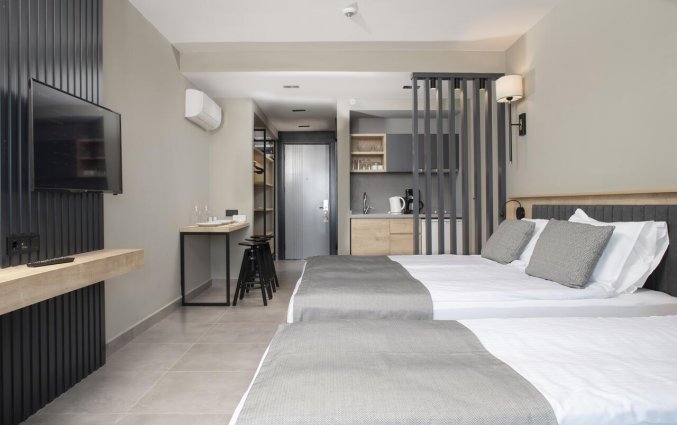 Slaapkamer van Resort Green Garden in Alanya