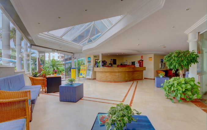 De lobby en receptie van Studio's Pez Azul op Tenerife