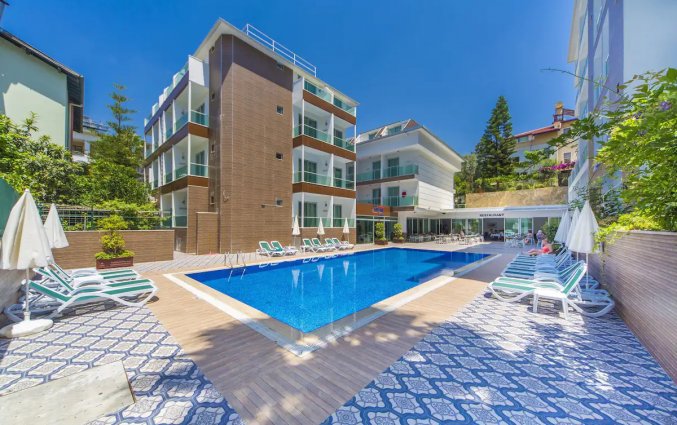 Zwembad van Hotel Kleopatra Atlas in Alanya