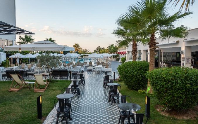 Terras van Resort White City in Alanya