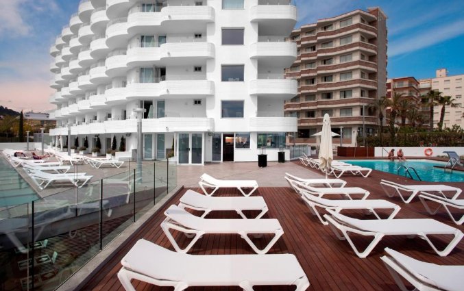 Terras van Hotel ALEGRIA Mar Mediterrania aan de Costa Brava