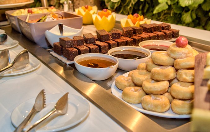 Buffet van Resort DB Seabank op Malta