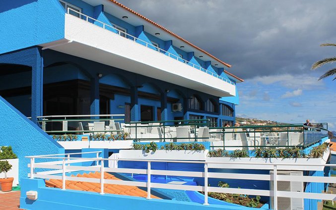 Terras van Hotel Roca Mar op Madeira