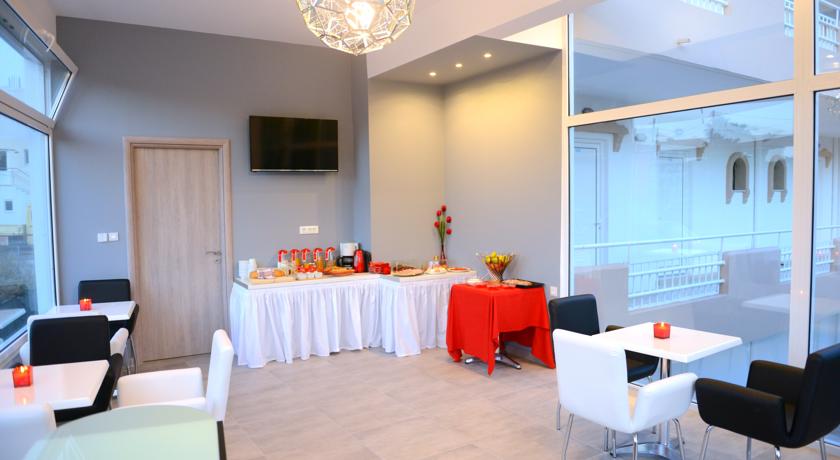 Ontbijtzaal van Stavris Studios Rhodos