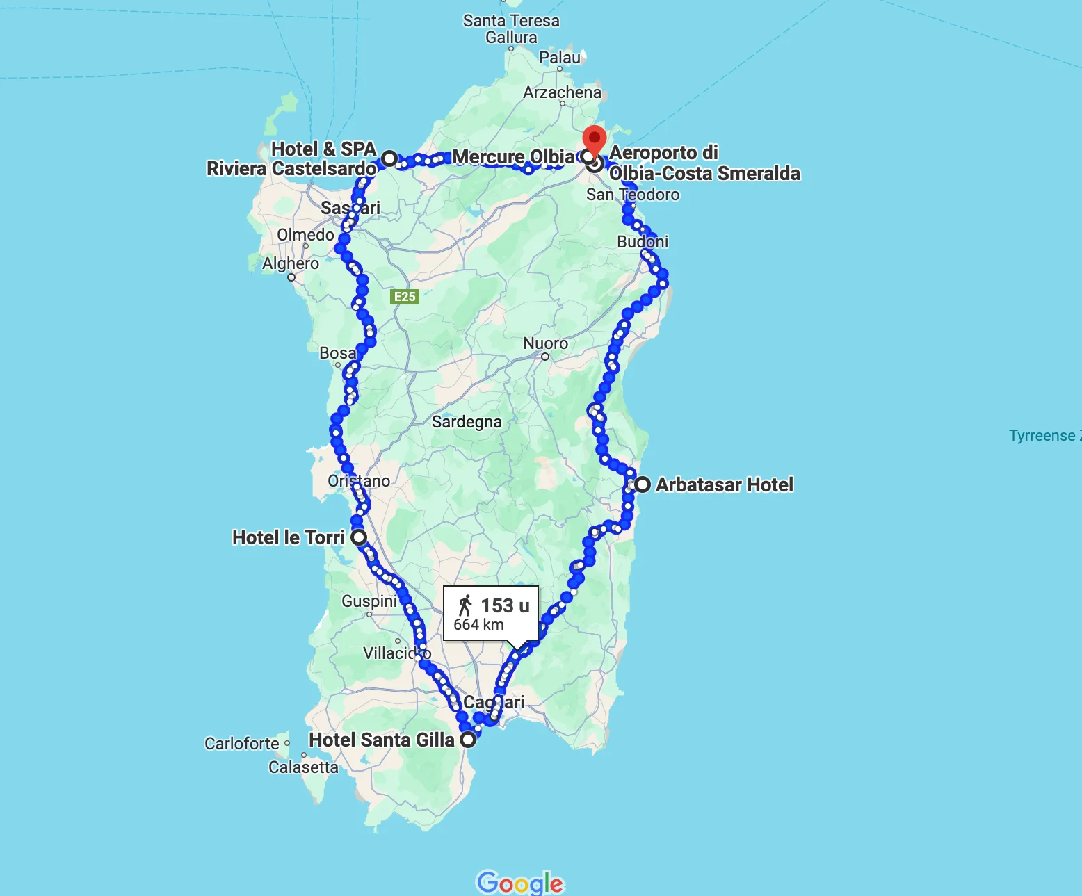Route rondreis Ultiem Sardinië