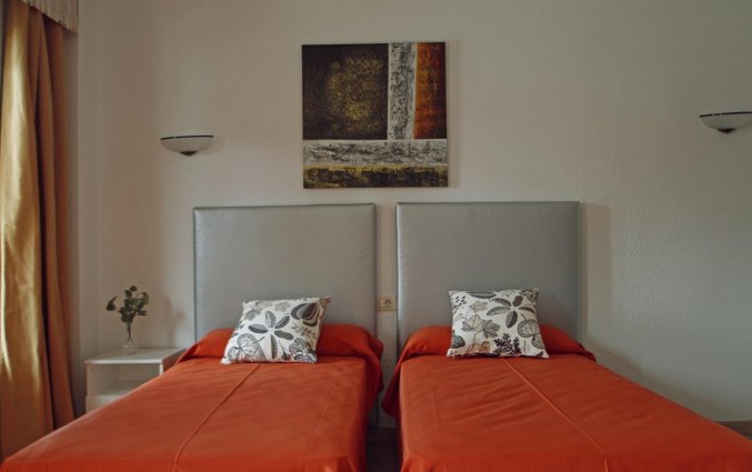 Tweepersoonskamer van appartementen Caribe