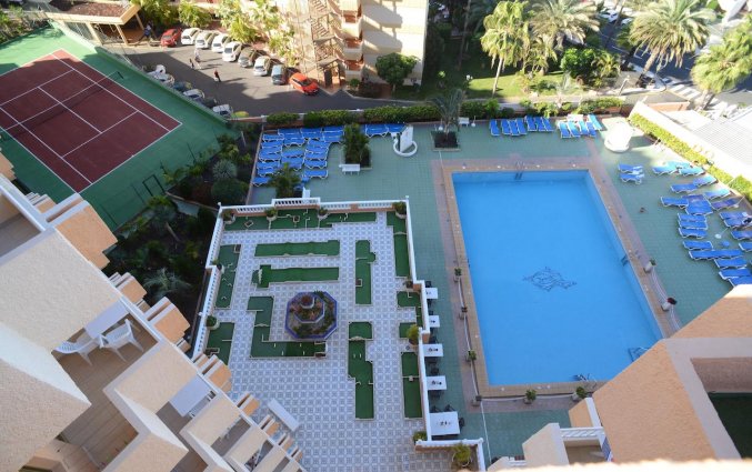 uitzicht van appartementen Caribe