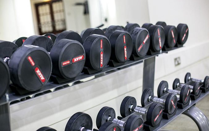 Fitnesszaal van Hotel Golden Bay Beach in Larnaca - Cyprus