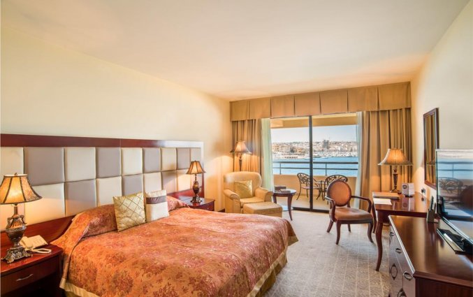 Tweepersoonskamer van Grand Hotel Excelsior op Malta