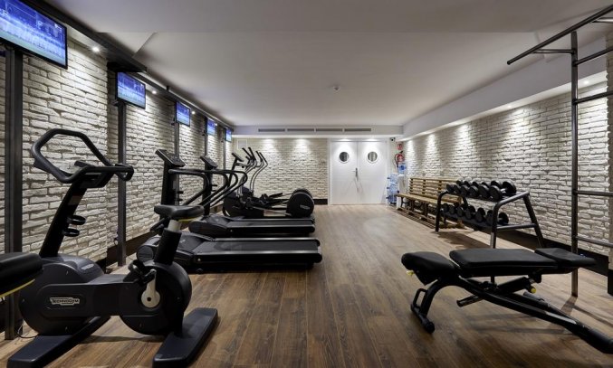 Fitnessruimte van Hotel Delamar in Lloret de Mar
