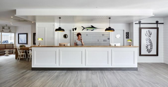 Receptie van Hotel Delamar in Lloret de Mar