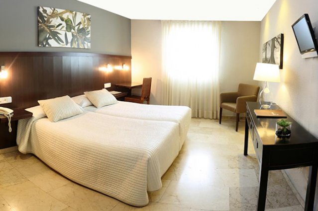 Tweepersoonskamer met tweepersoonsbed van Hotel Oasis