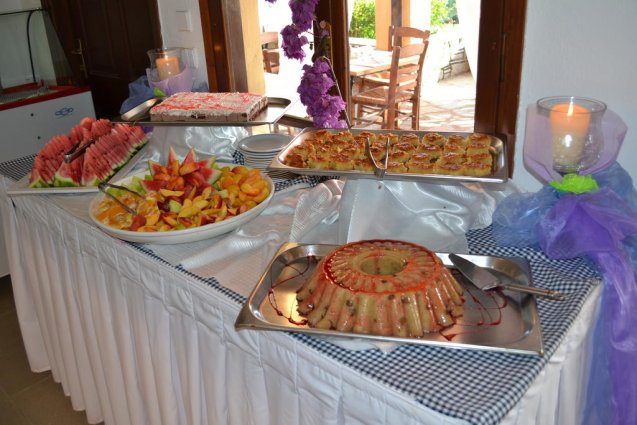 Buffet van hotel Elea Village in Chalkidiki