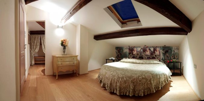 Tweepersoonskamer van Bed and breakfast Poderi Arcangelo in Toscane