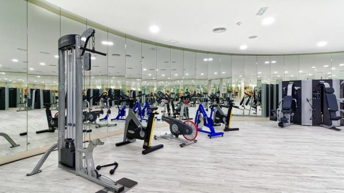 Fitnessruimte van Hotel Escorial op Gran Canaria