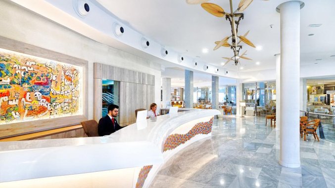 Receptie van Hotel Escorial op Gran Canaria