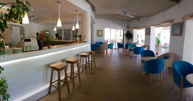 Bar van Hotel Tagomago op Ibiza